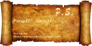Pengő Sarolt névjegykártya